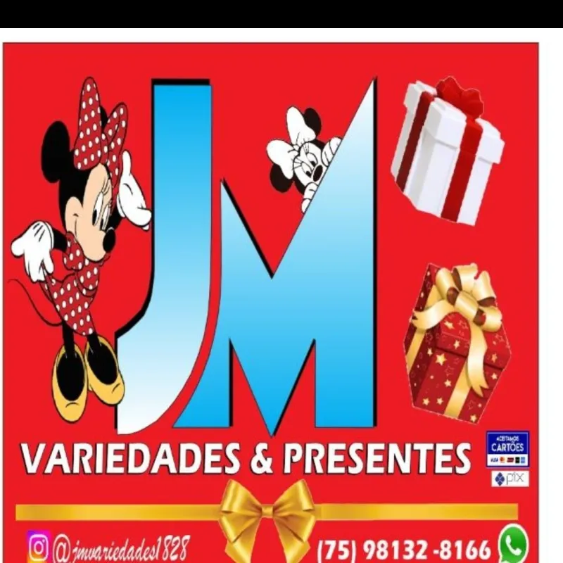 Logo Jm Variedades e Presentes