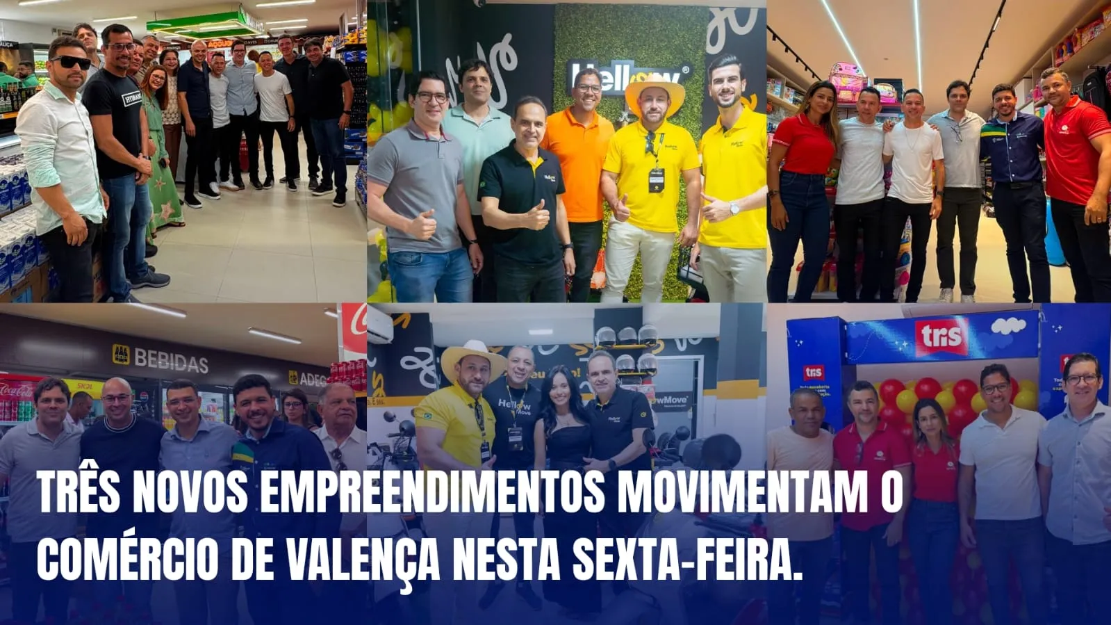 Três inaugurações em um dia movimentam o comércio de Valença